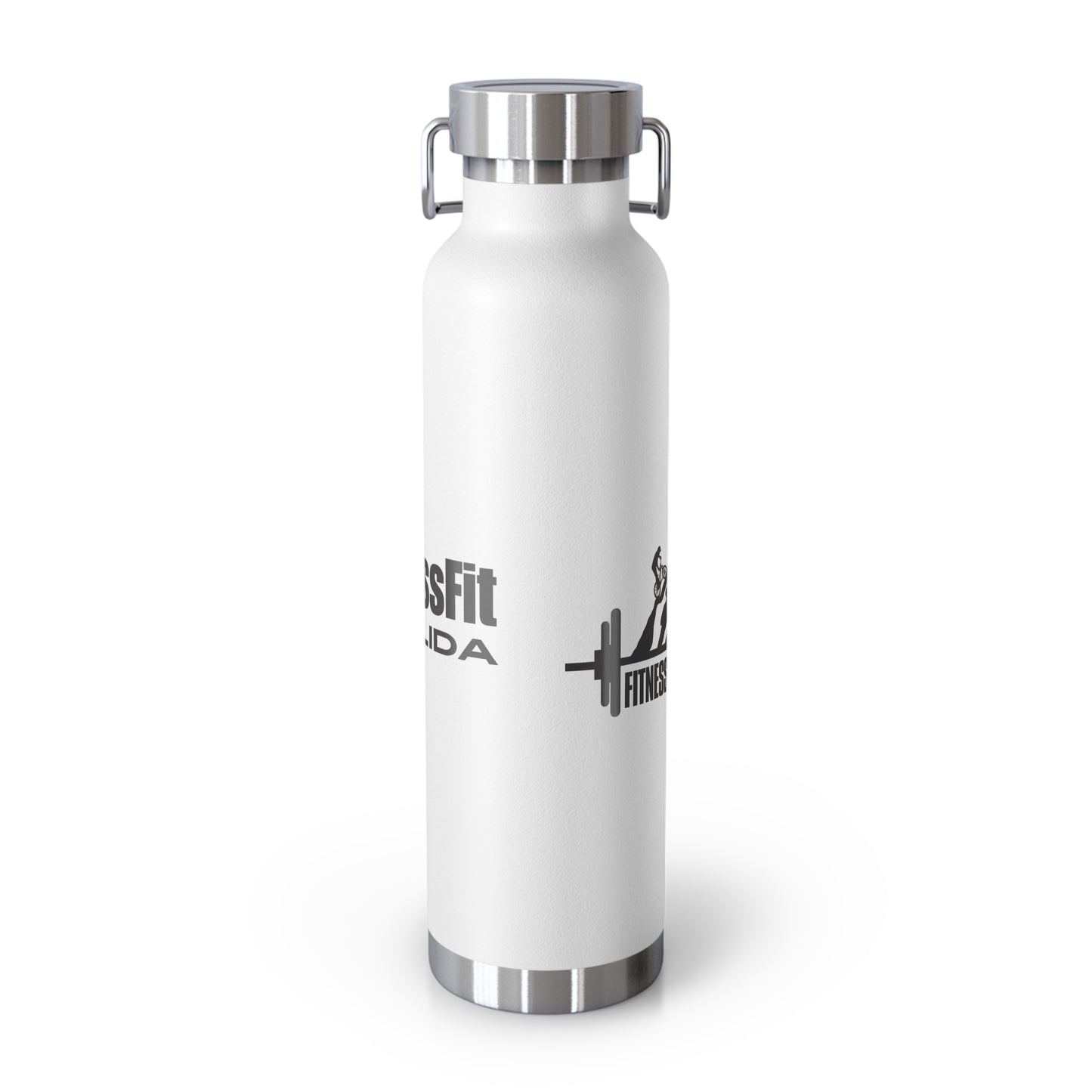 Insulated 22oz Water Bottle — 'Fitness For What You Love' Mountain Design