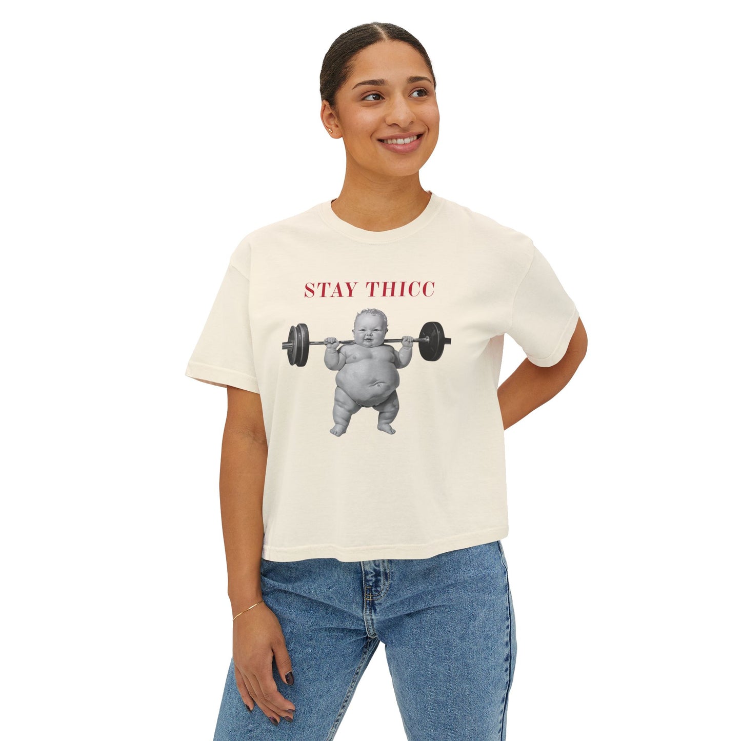 Stay Thicc Baby — Women's Boxy Tee