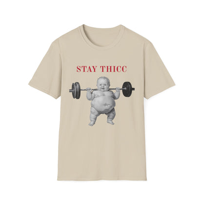 Stay Thicc Baby Weightlifting T-Shirt