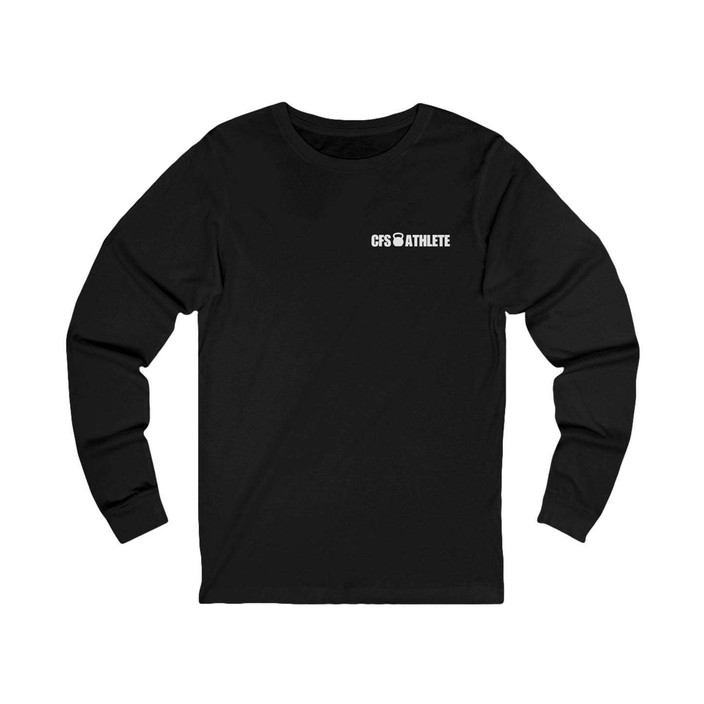 CrossFit Skull Long Sleeve Tee | Unisex Jersey Tee for Fitness Lovers, Gym Wear, Workout Gift, Black Tee, Salida CO Apparel