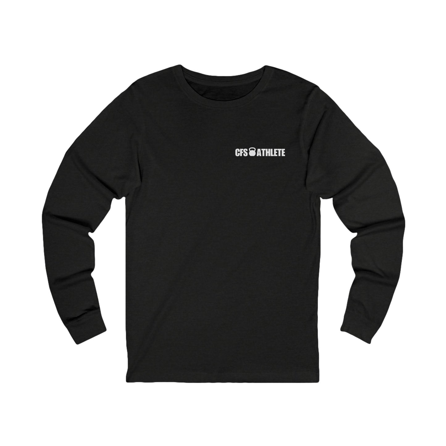 CrossFit Skull Long Sleeve Tee | Unisex Jersey Tee for Fitness Lovers, Gym Wear, Workout Gift, Black Tee, Salida CO Apparel