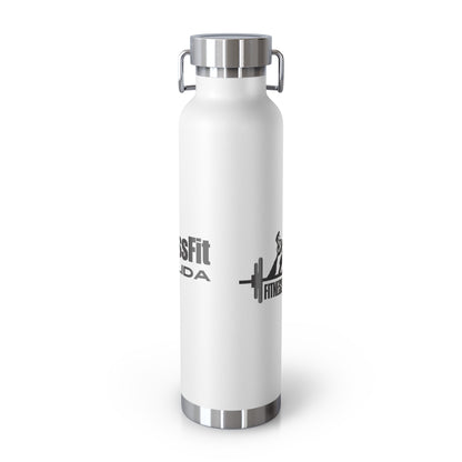 Insulated 22oz Water Bottle — 'Fitness For What You Love' Mountain Design